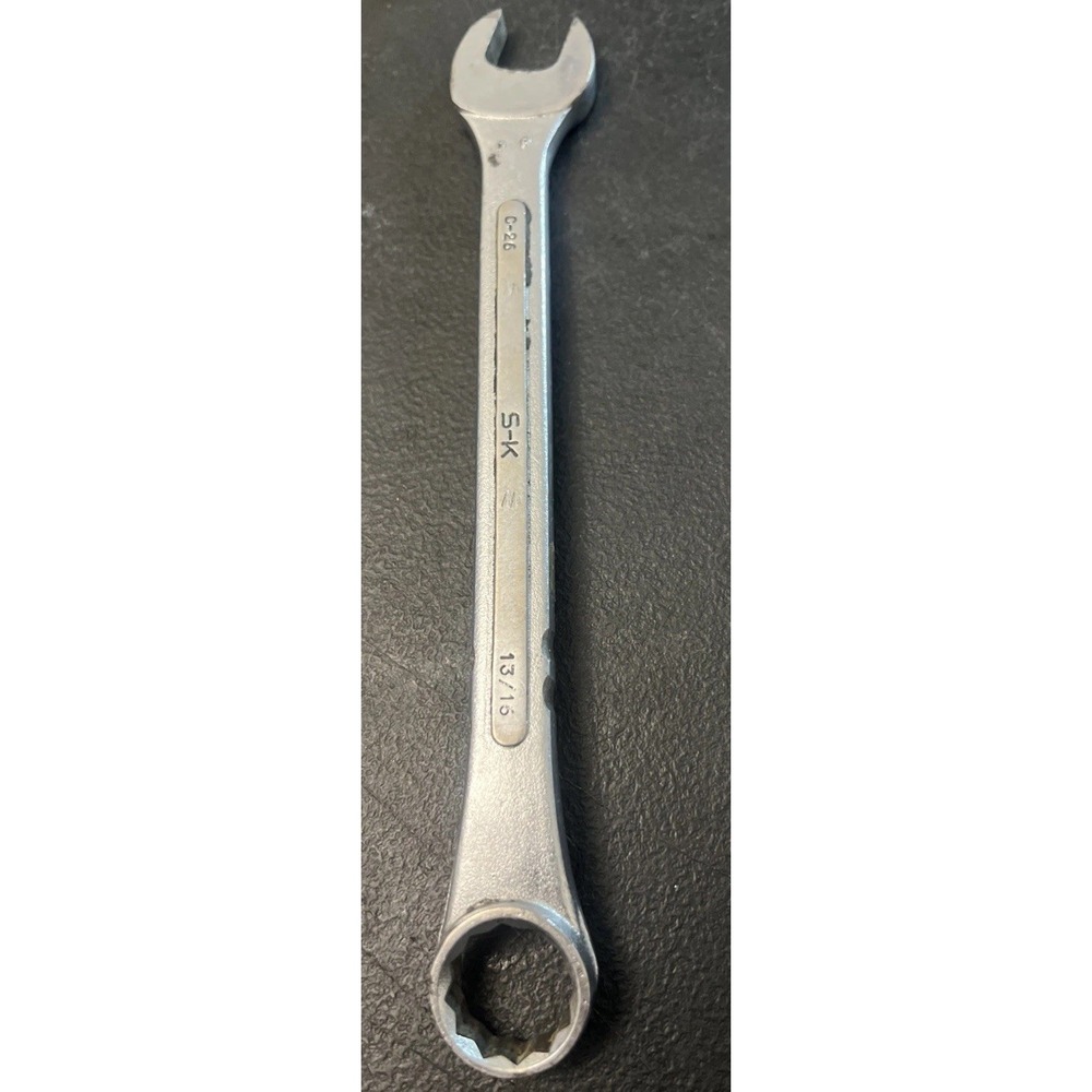 SK S-K Tools USA C-26 13/16"‎ 12pt Point Combination Wrench